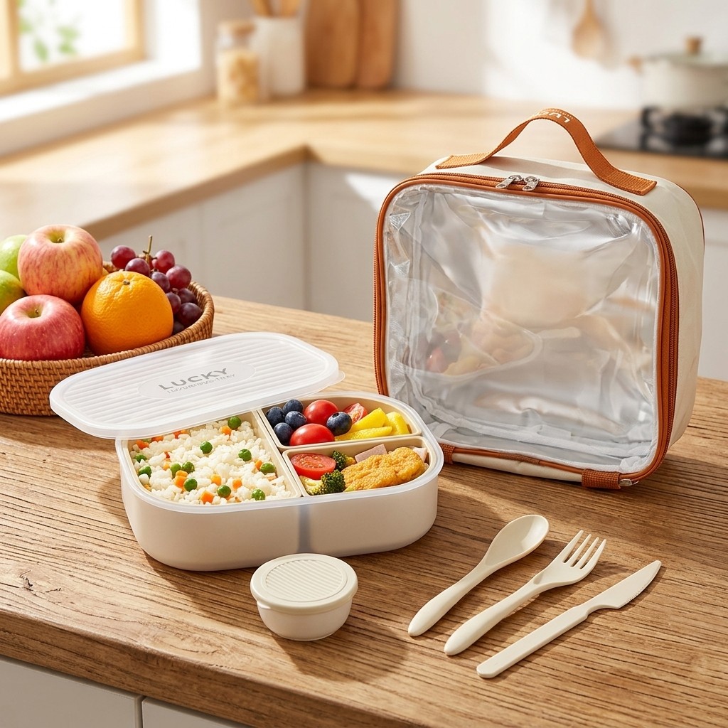 Meal Prep Or Prep Meal - Caixa Bento de Plástico com 3