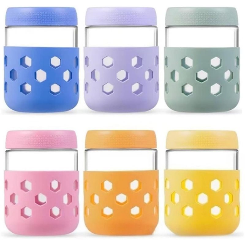 Meal Prep Glass Containers - Potes de Vidro Macio com Tampas