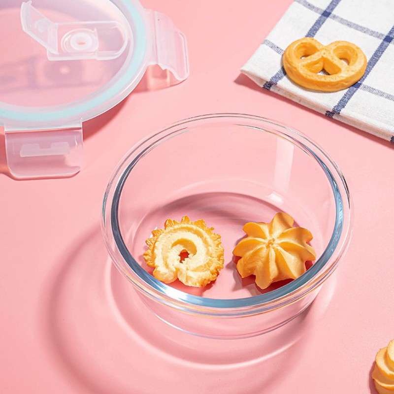 Meal Prep Glass Containers - Marmita de vidro minimalista para cozinha,