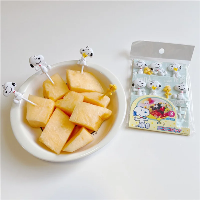 Rice Ball Mold - Garfo de frutas Snoopy para bento,