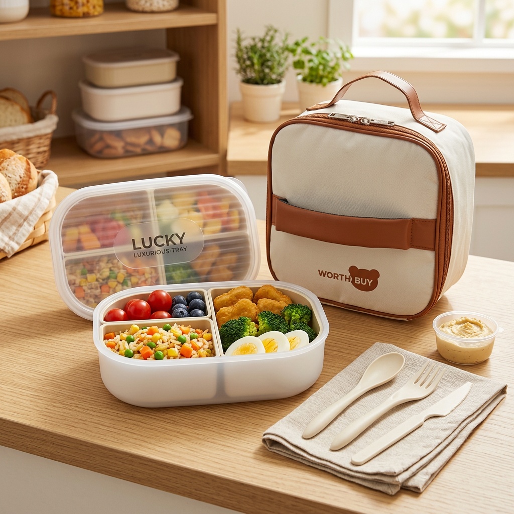 Meal Prep Or Prep Meal - Caixa de Almoço Plástica com 3