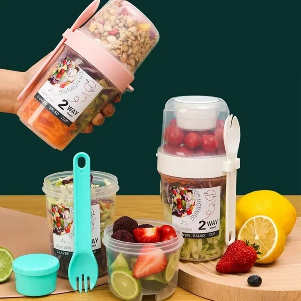 Copo de salada portátil copo d - Meal Prep Glass Containers avaliação e preço