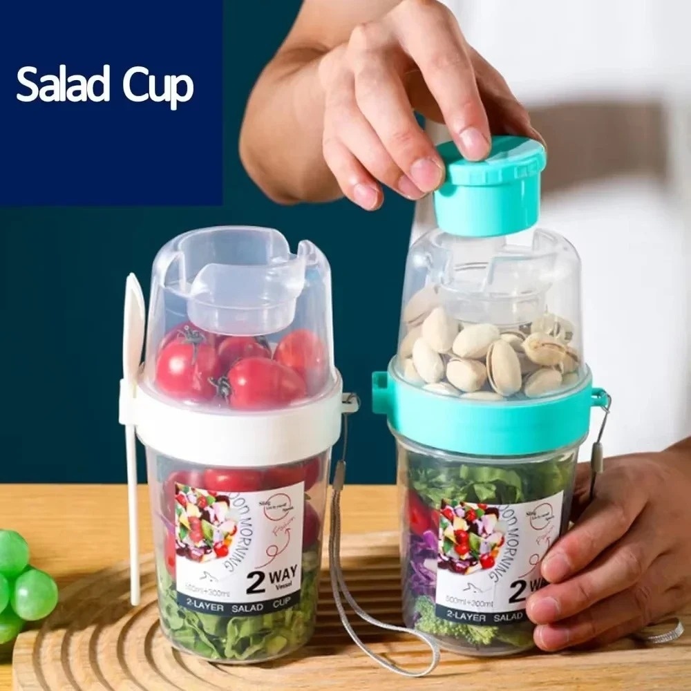 Copo de salada portátil copo d - Meal Prep Glass Containers avaliação e preço