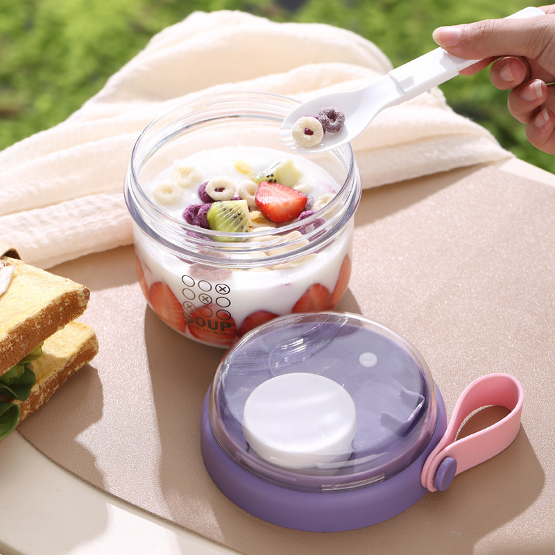 Copo de salada dupla camada co - Meal Prep Glass Containers avaliação e preço
