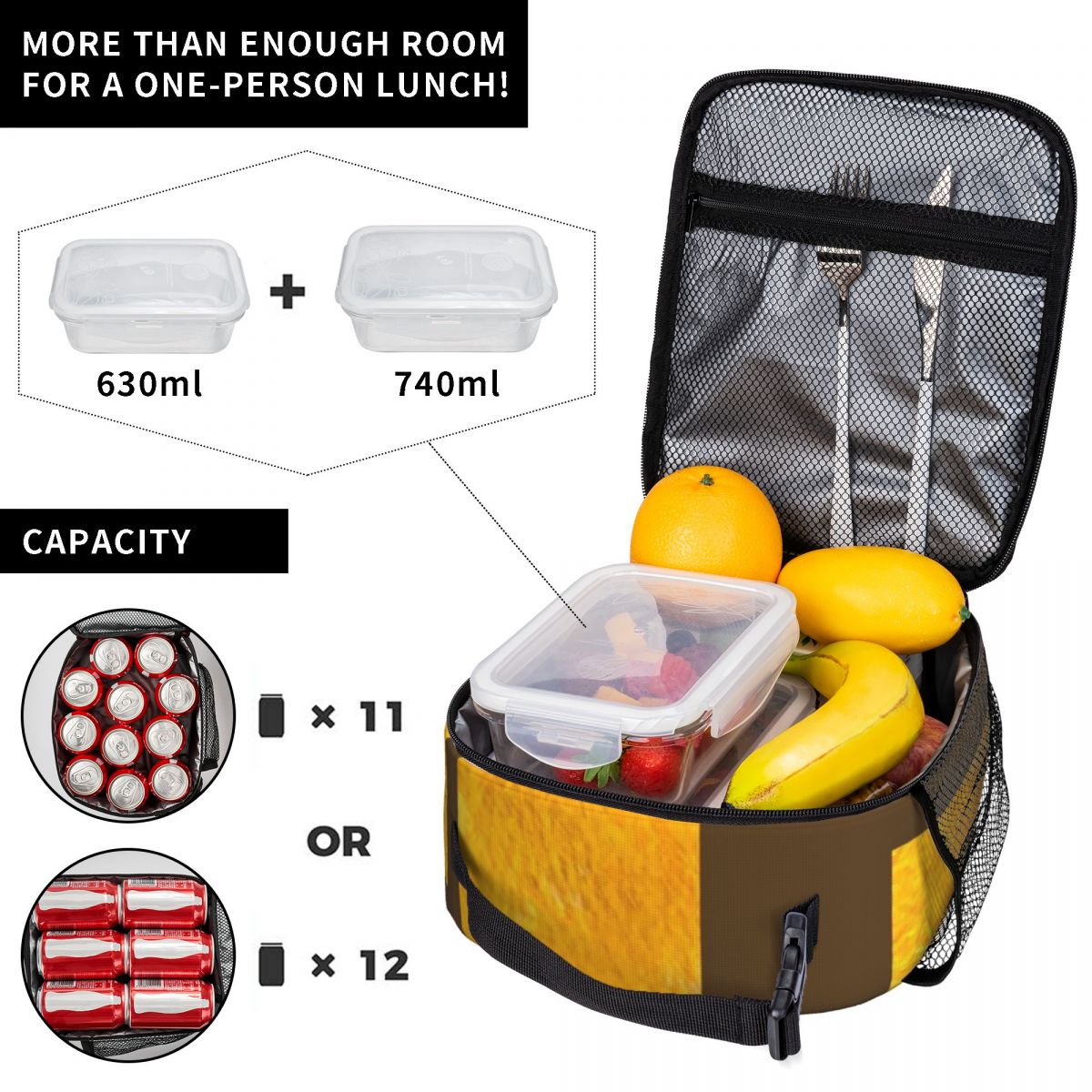 Bolsa térmica para almoço com  - Meal Prep Yellow avaliação e preço