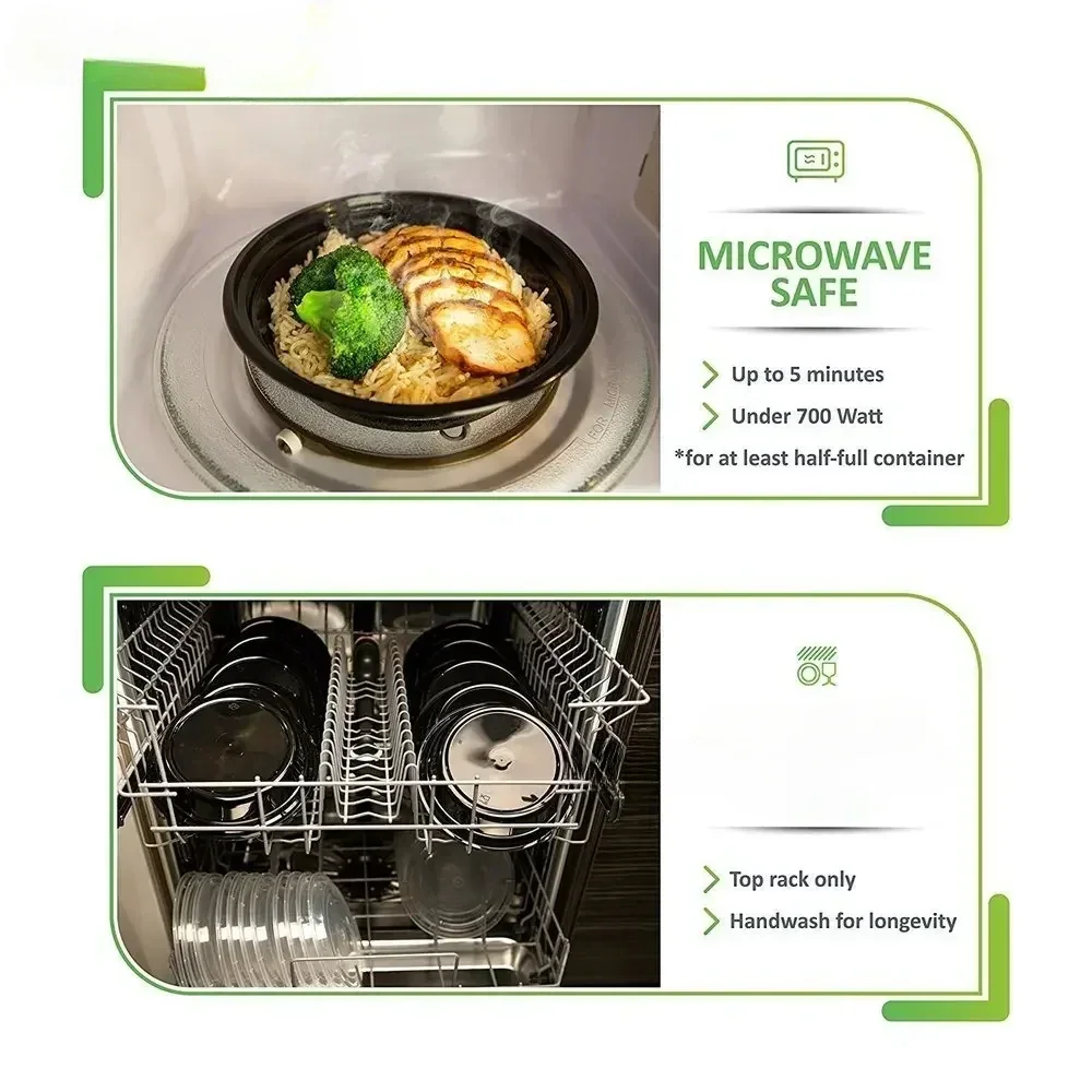 Recipientes de preparação de r - Meal Prep Glass Containers avaliação e preço