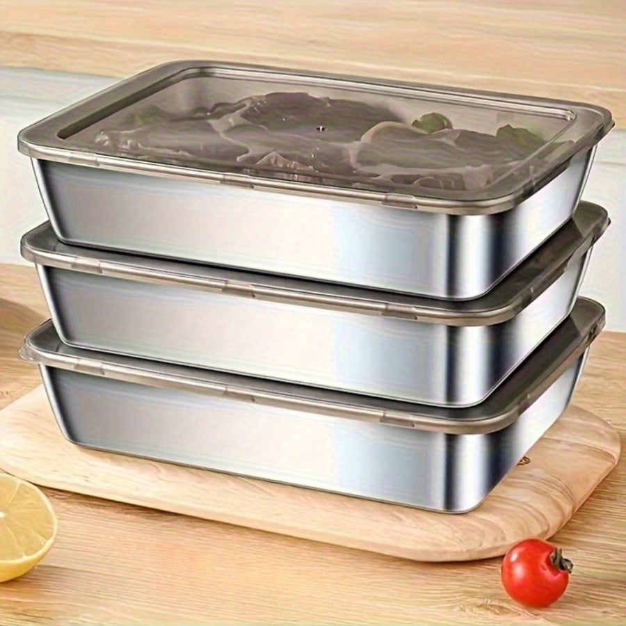 Conjunto de 6 Peças (3 Caixas  - Meal Prep Kitchen avaliação e preço