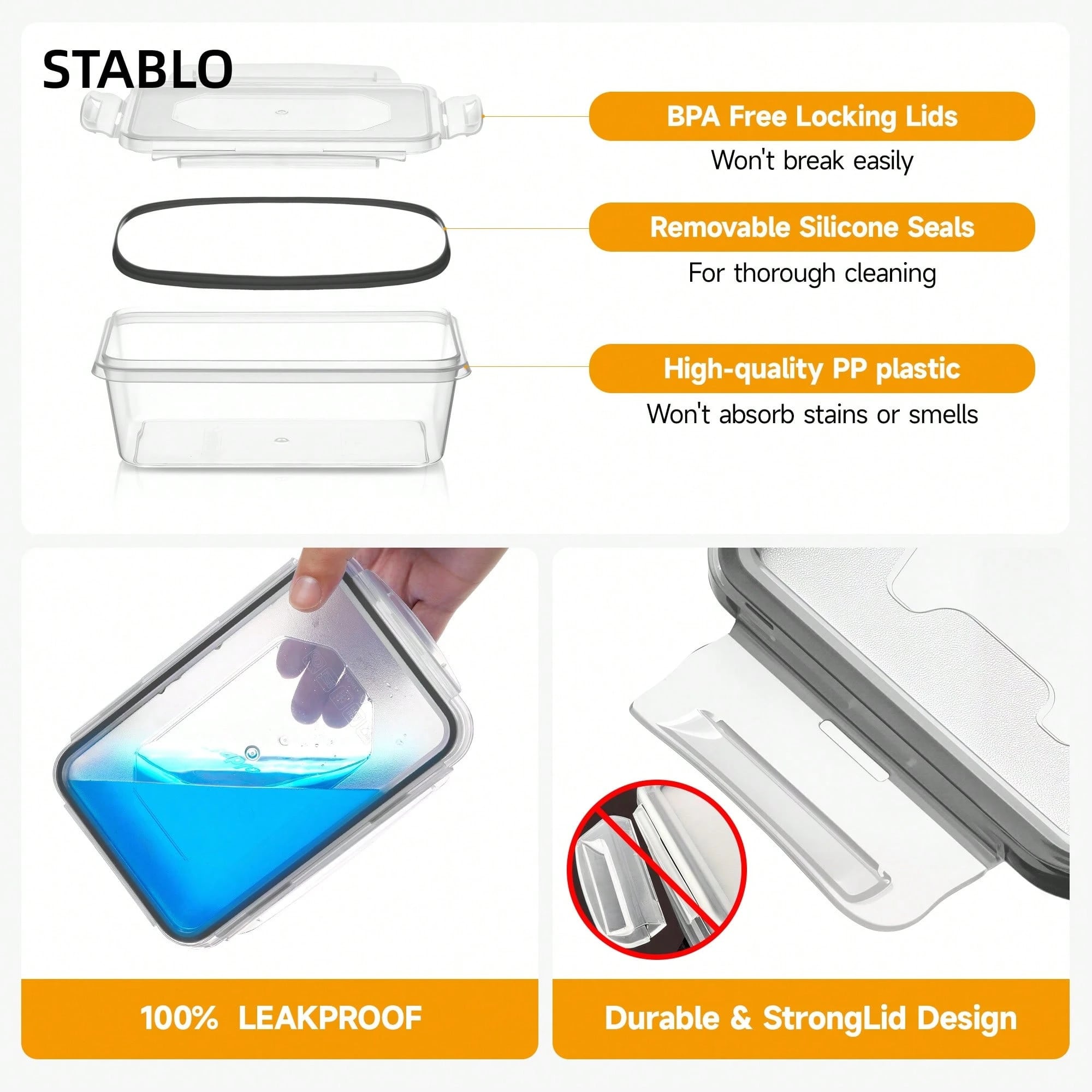 12 caixas plásticas seladas pa - Meal Prep Glass Containers avaliação e preço