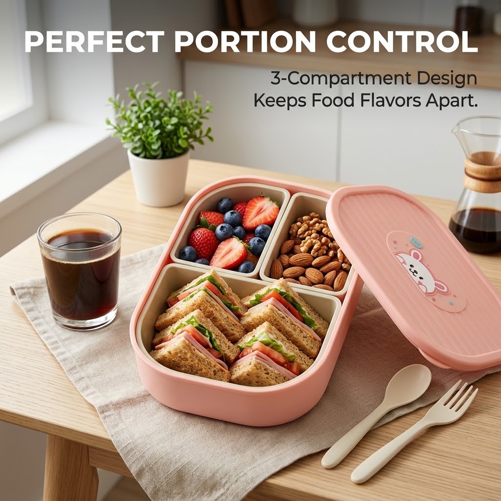 Caixa de almoço infantil, com  - Meal Prep Or Prep Meal avaliação e preço