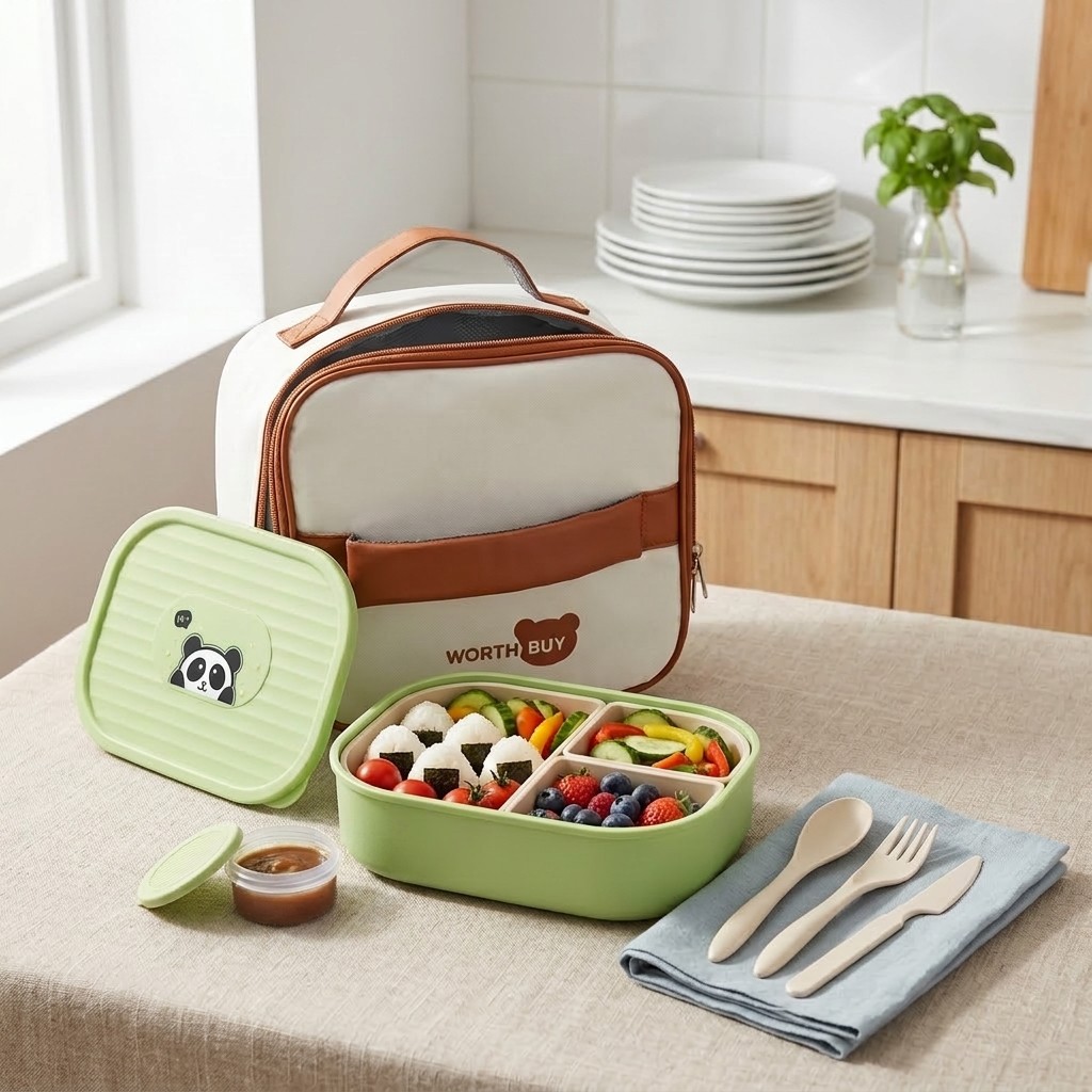 Lancheira infantil fofa com 3  - Meal Prep Or Prep Meal avaliação e preço