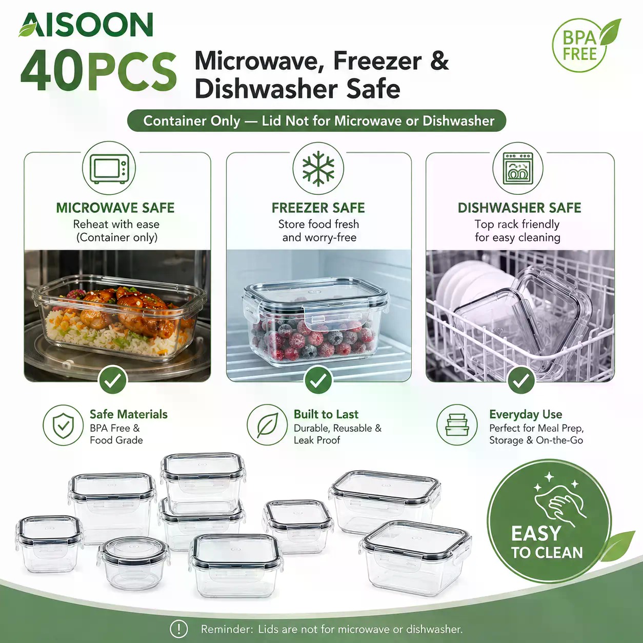 Conjunto de 40 Recipientes de  - Meal Prep Kitchen avaliação e preço