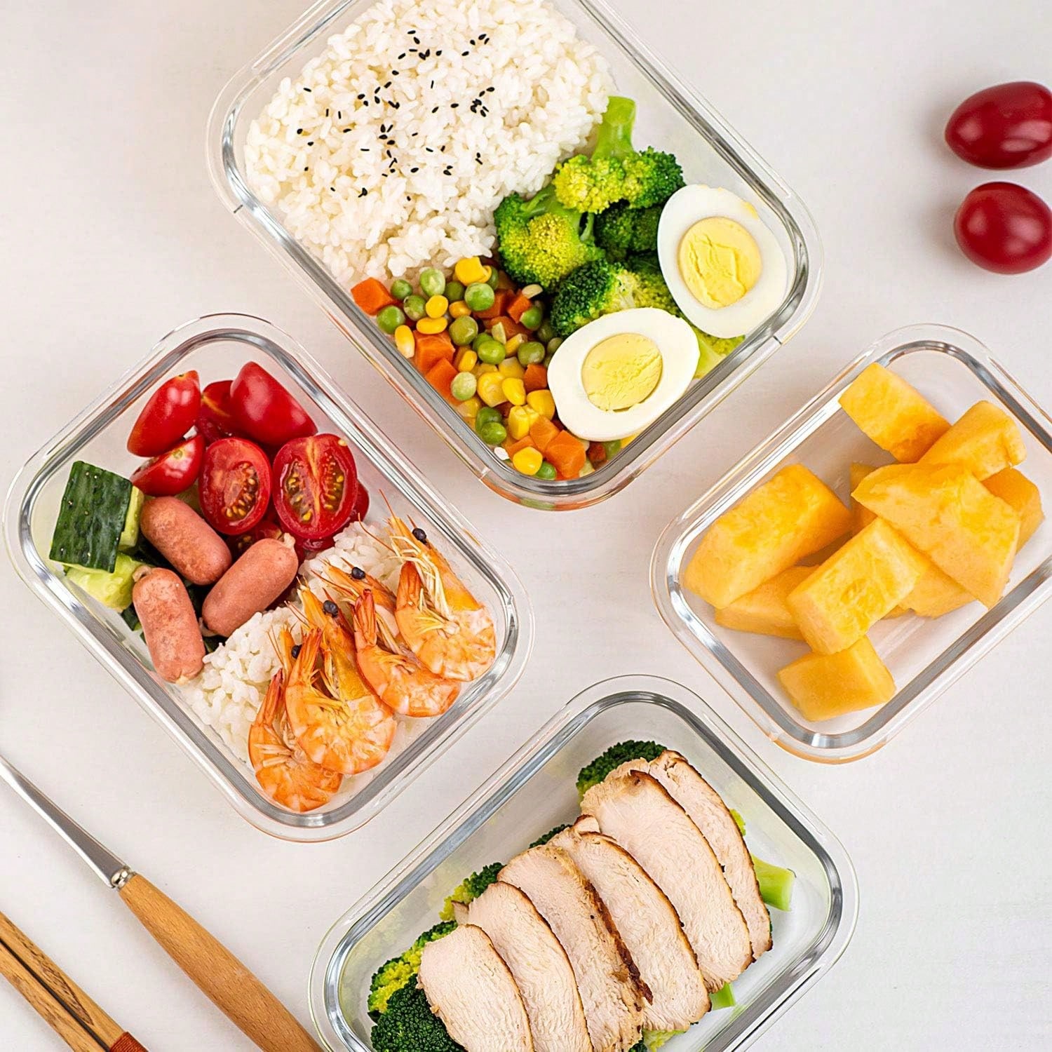 Conjunto de 10 Recipientes de  - Meal Prep Glass Containers avaliação e preço