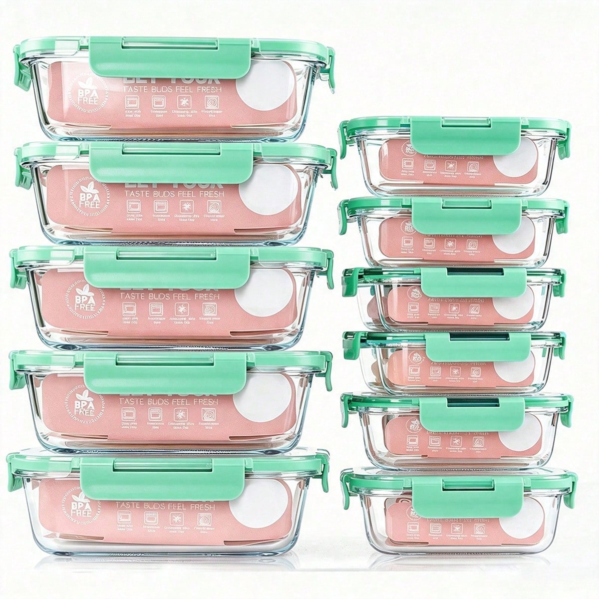 Conjunto de 10 Recipientes de  - Meal Prep Glass Containers avaliação e preço