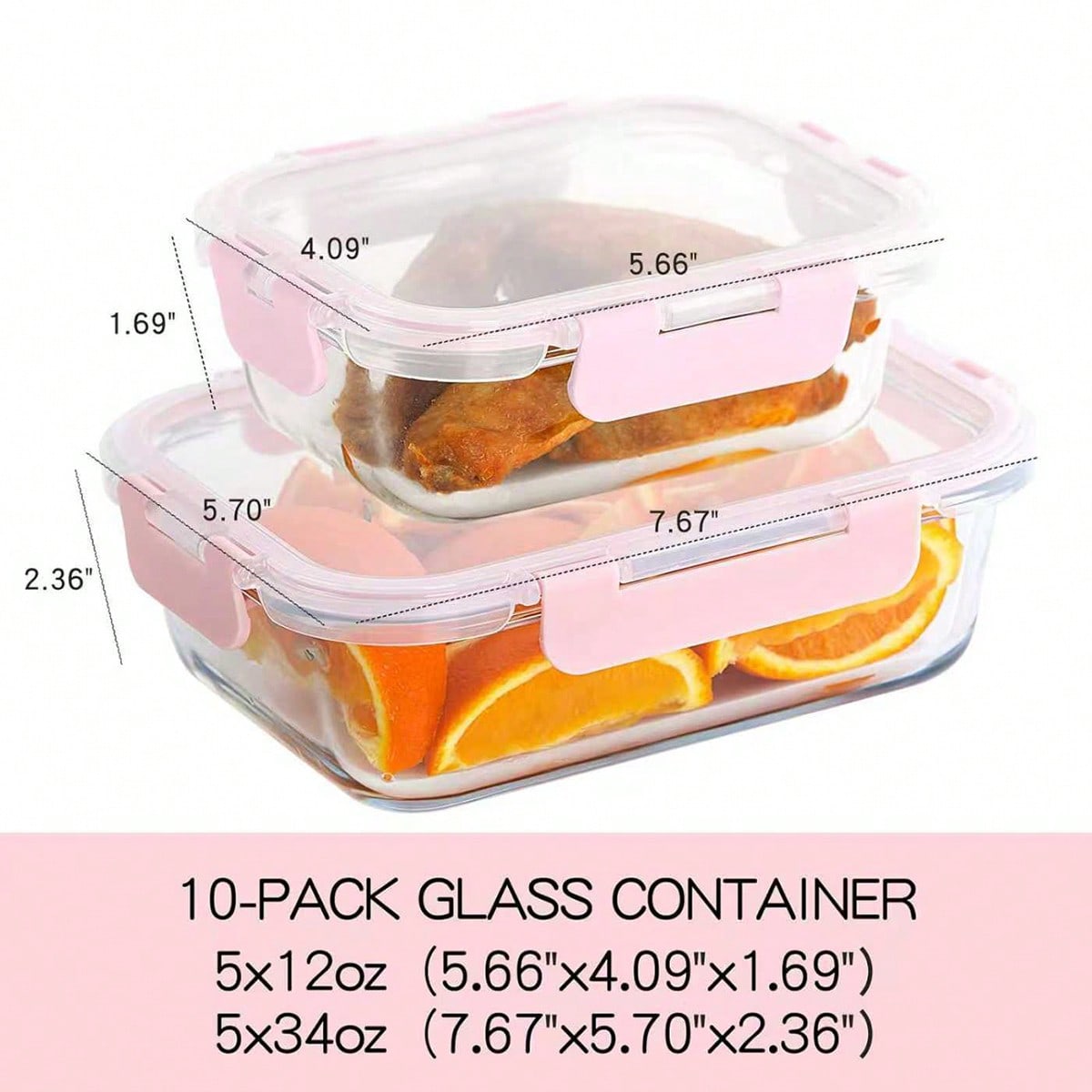 Conjunto de 10 Recipientes de  - Meal Prep Glass Containers avaliação e preço
