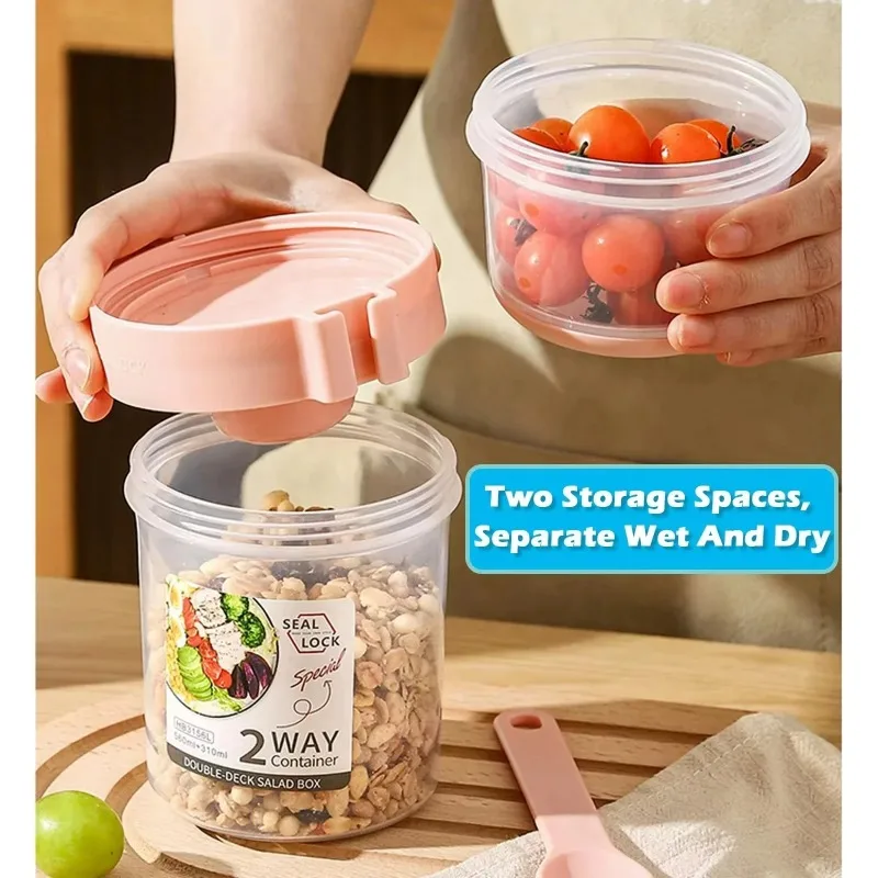 Copo de salada portátil, copo  - Meal Prep Glass Containers avaliação e preço
