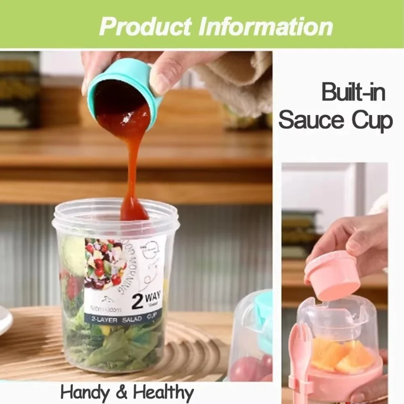 Copo de salada portátil, copo  - Meal Prep Glass Containers avaliação e preço