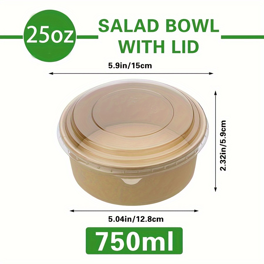 25oz/750ml 25/50 pacotes tigel - Meal Prep Kitchen avaliação e preço