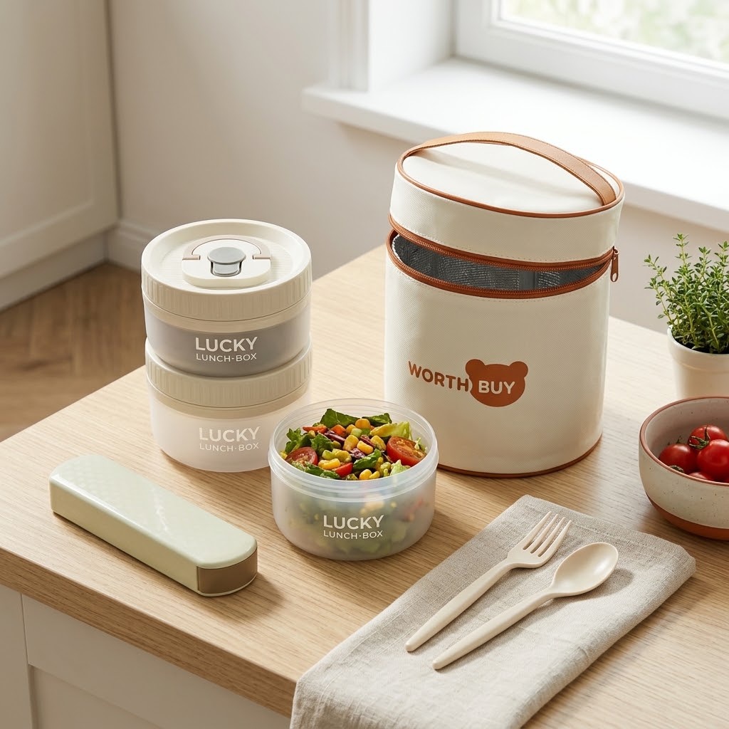 Caixa de Almoço Redonda Bento, - Meal Prep Or Prep Meal avaliação e preço