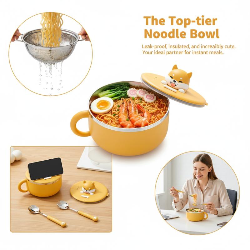 Tigela de Aço Inoxidável para  - Meal Prep Noodles avaliação e preço